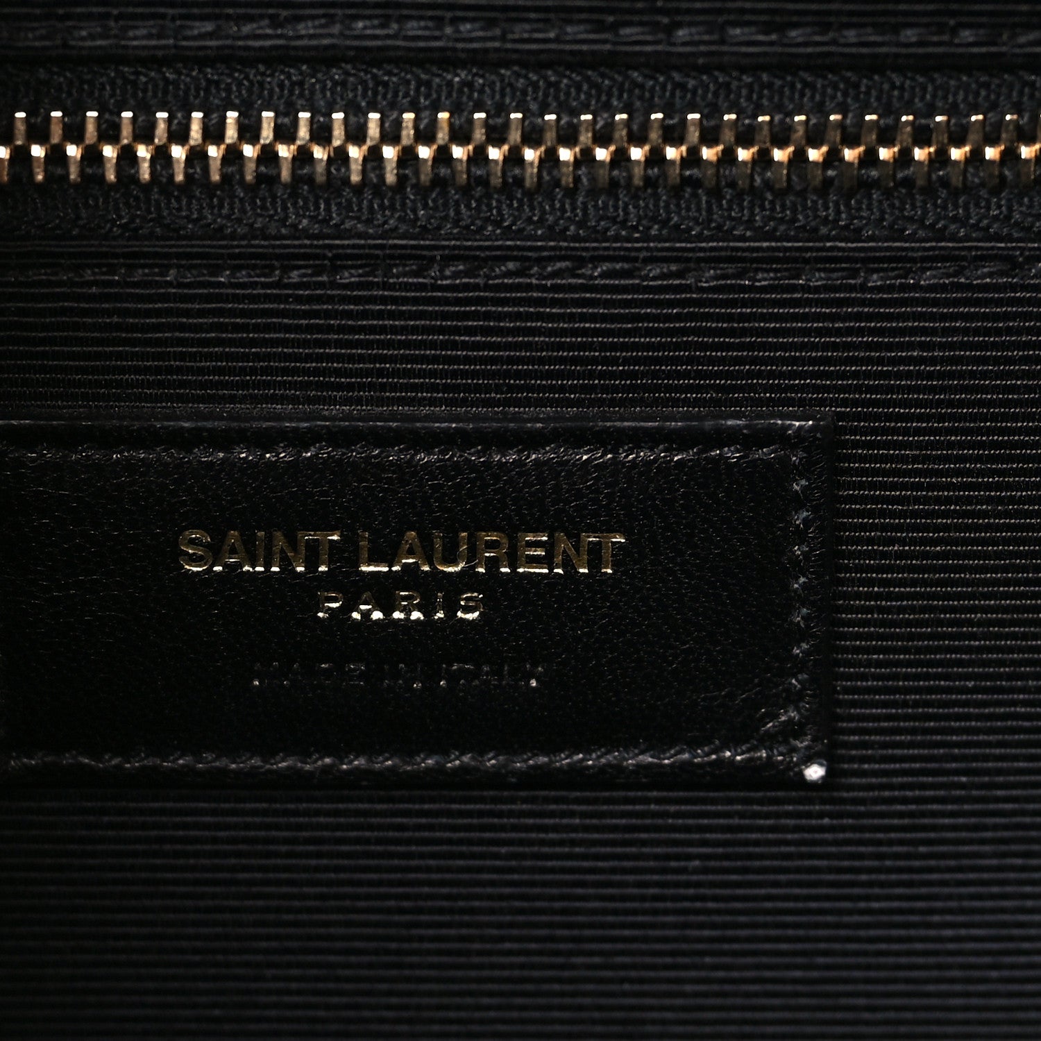 Saint Laurent Grain De Poudre Matelasse Chevron Large Monogram Satchel Navy Blue 6 of 11