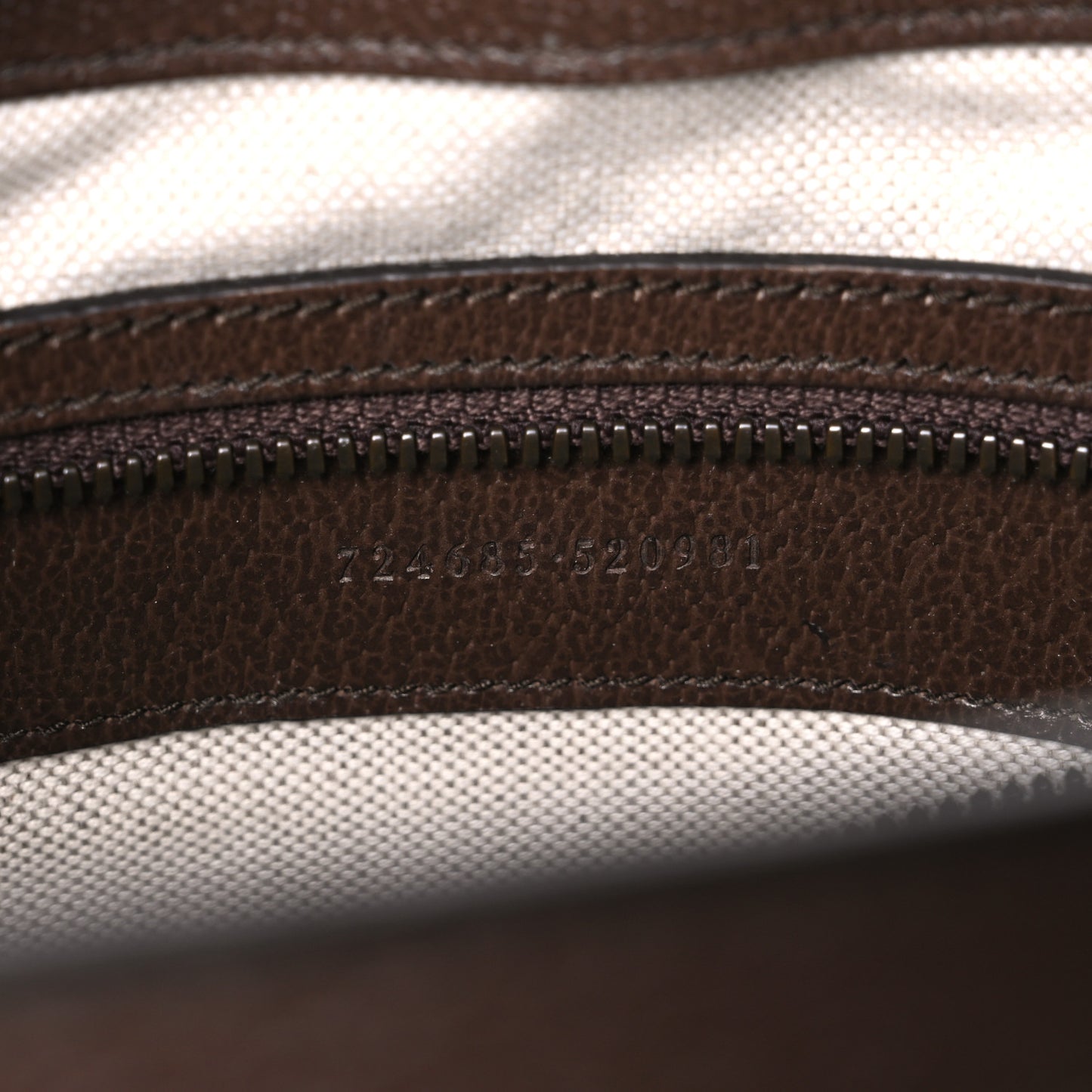 GG Supreme Monogram Textured Dollar Calfskin Web Medium Ophidia Tote Bag Beige Ebony