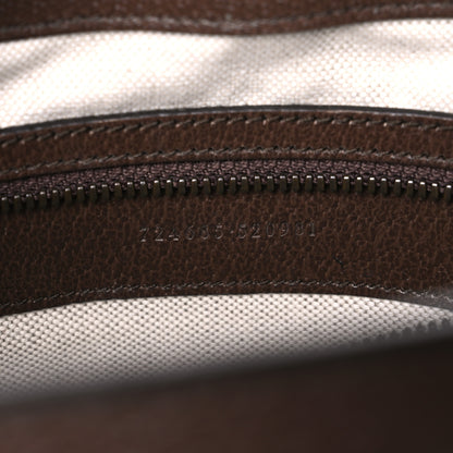 Gucci GG Supreme Monogram Textured Dollar Calfskin Web Medium Ophidia Tote Bag Beige Ebony 6 of 9