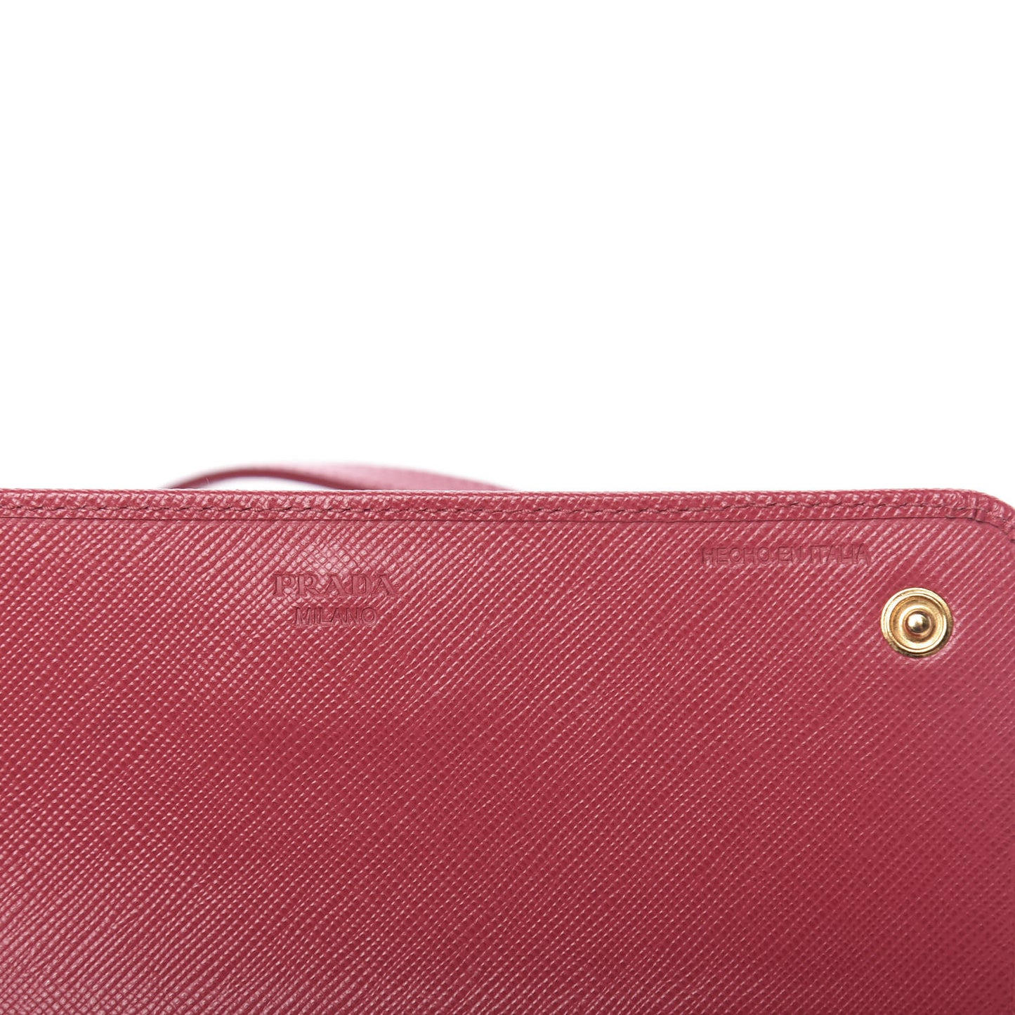 Saffiano Metal Flap Wallet with Strap Peonia
