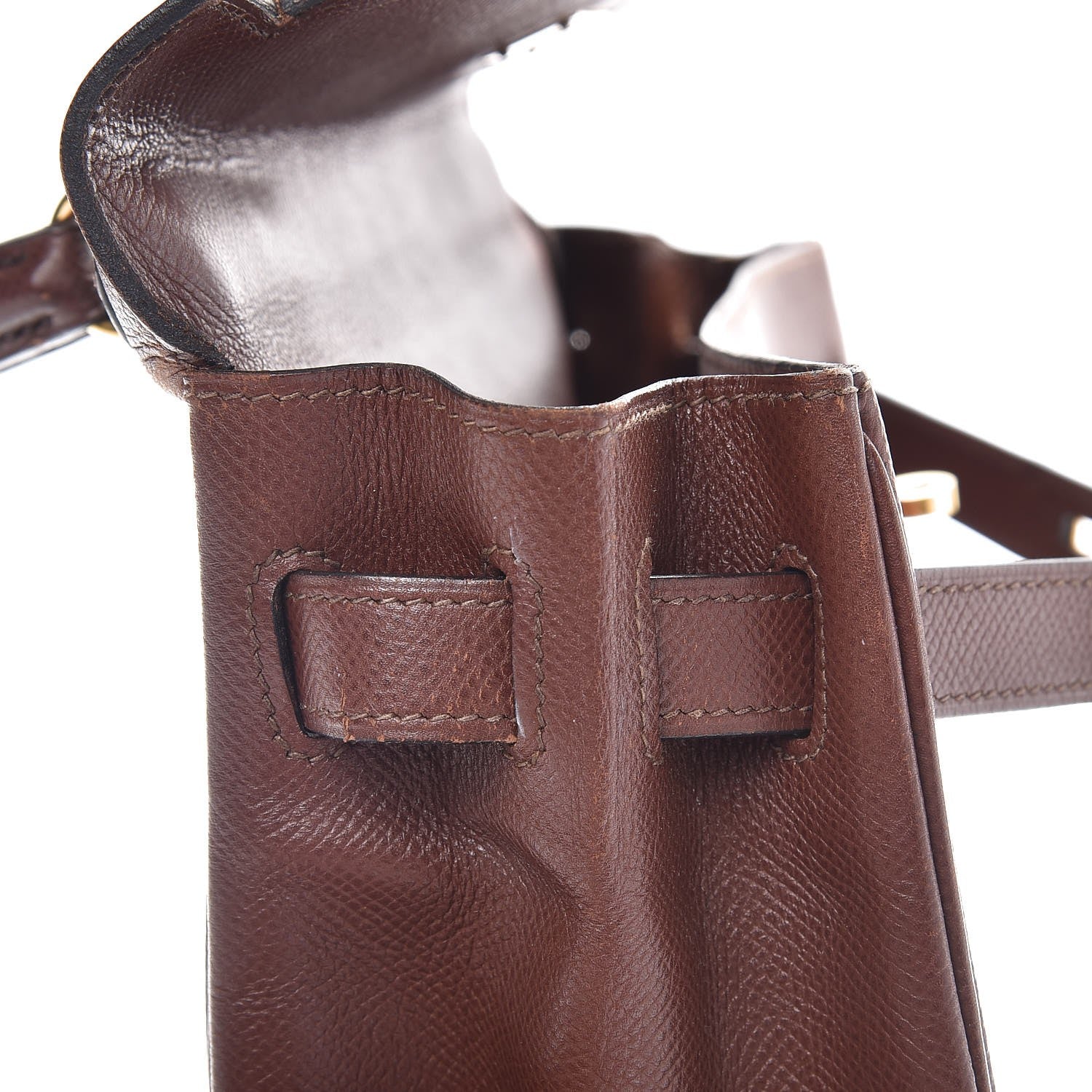 Hermes Courchevel Retourne Kelly 32 Chocolate 12 of 37