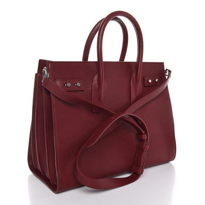 Saint Laurent Grained Calfskin Small Supple Sac De Jour Palissandre 3 of 8