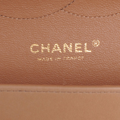 Chanel Lambskin Jumbo Double Flap Dark Beige 6 of 7