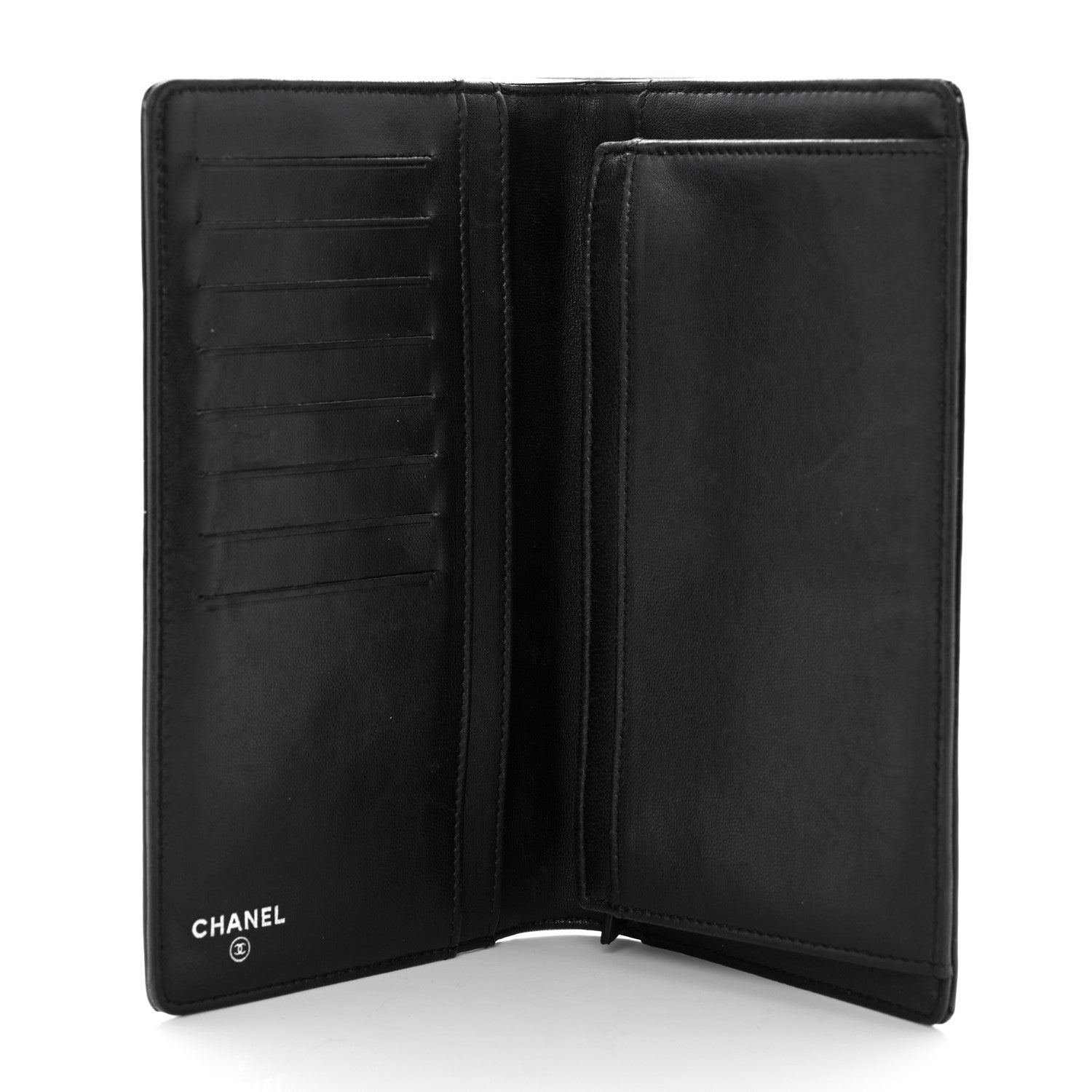 Chanel Patent Calfskin Lucky Symbols Yen Wallet Black 5 of 8