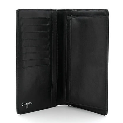 Chanel Patent Calfskin Lucky Symbols Yen Wallet Black 5 of 8