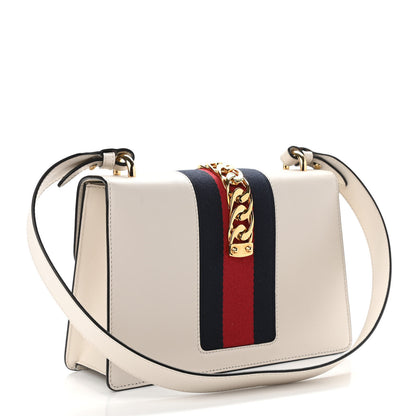 Gucci Calfskin Small Sylvie Shoulder Bag Off White 2 of 10