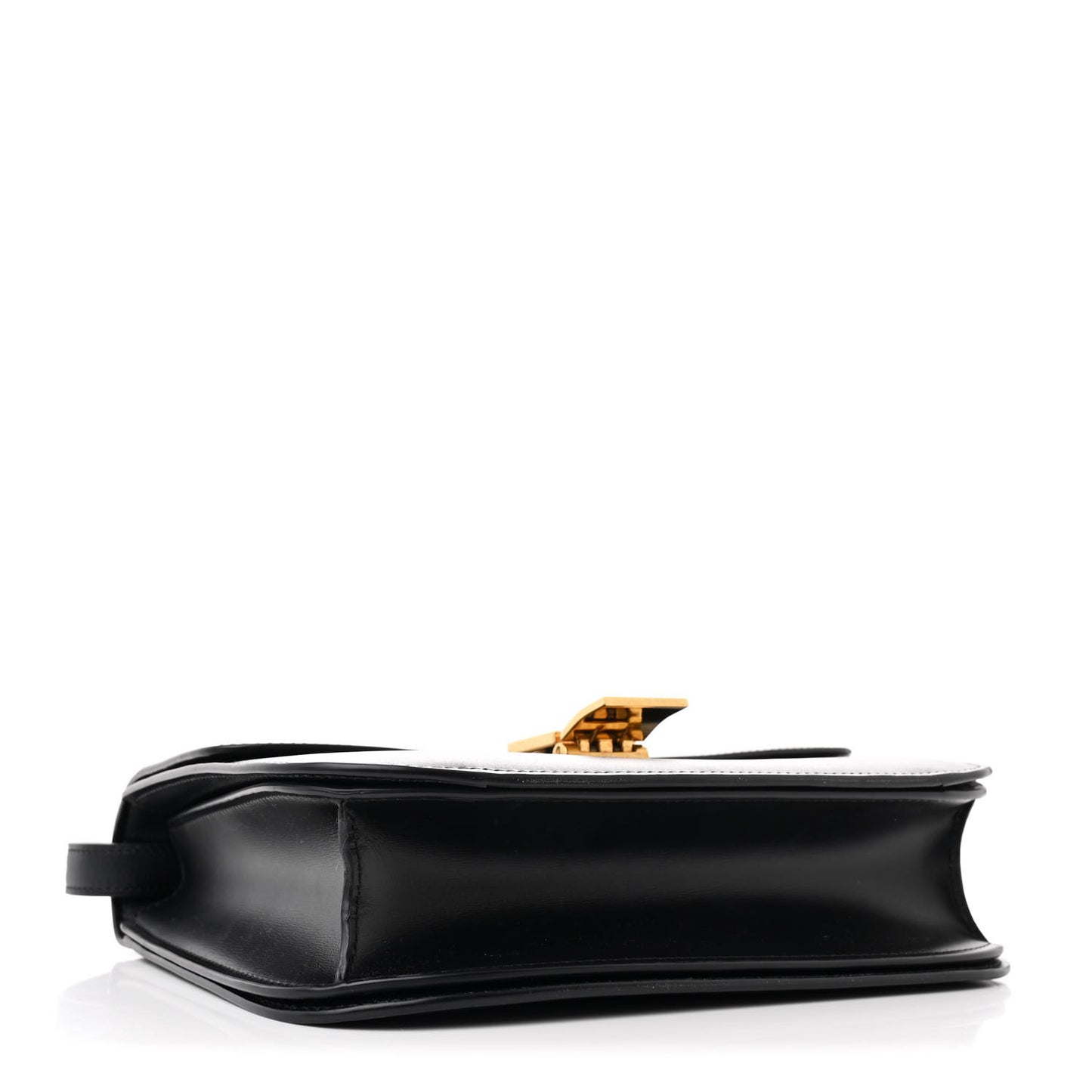 Box Calfskin Medium Classic Box Flap Bag Black