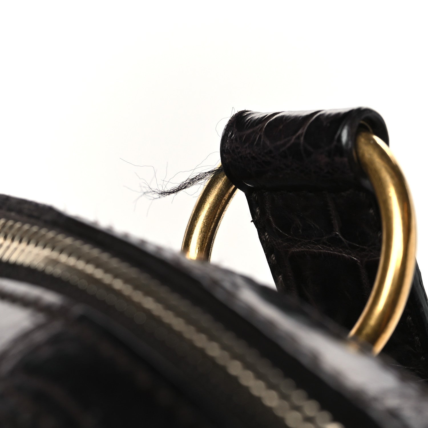 Saint Laurent Crocodile Oversized Muse Bag Brown 9 of 11