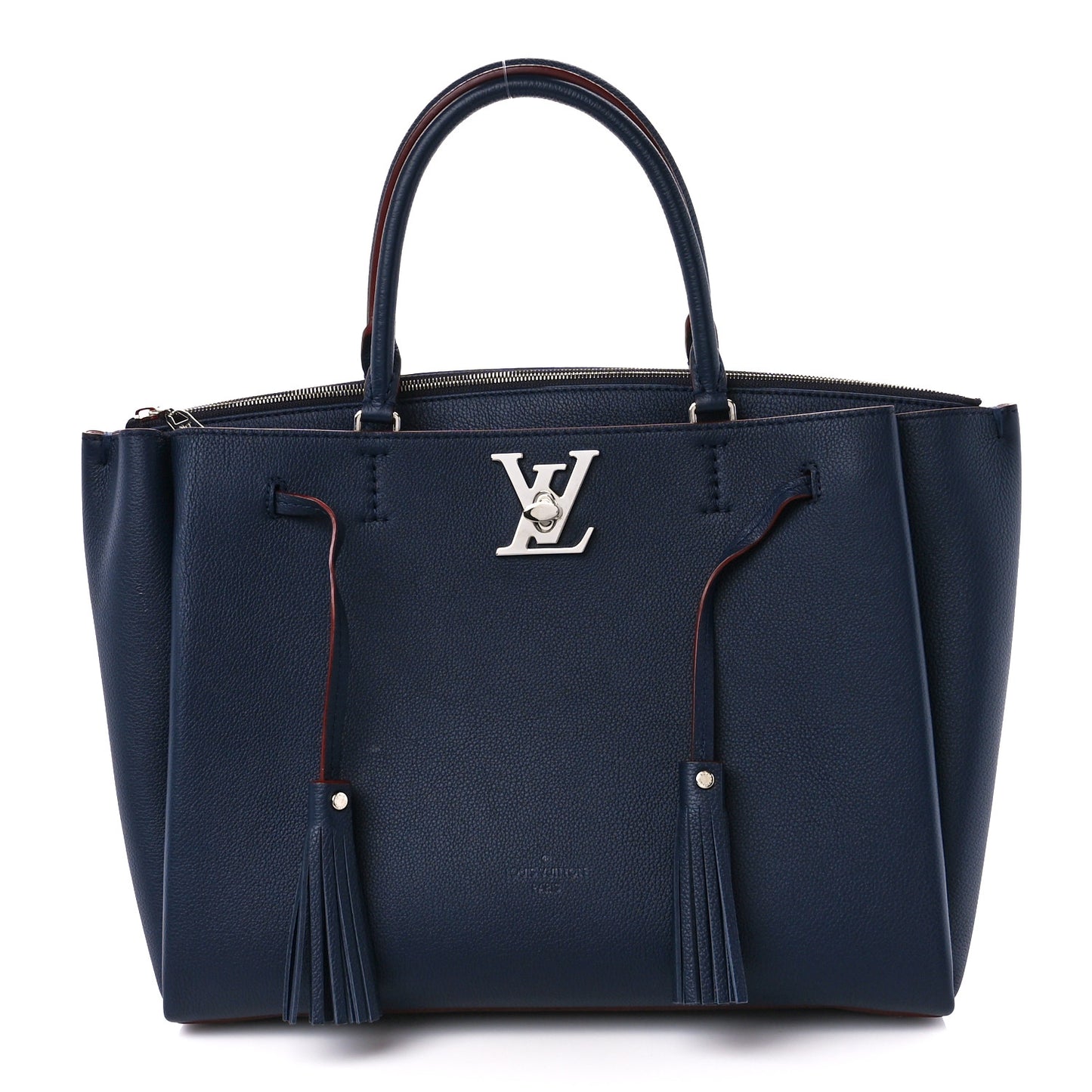 Calfskin Lockmeto Marine Rouge