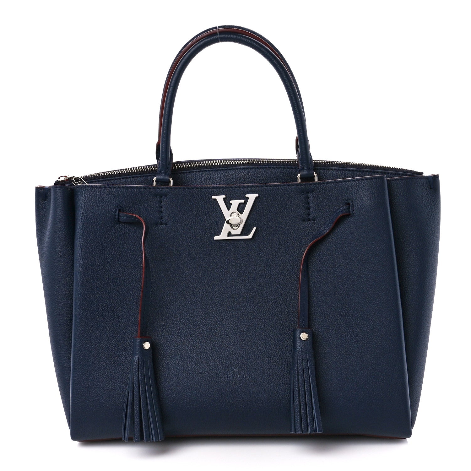 Louis Vuitton Calfskin Lockmeto Marine Rouge 1 of 13