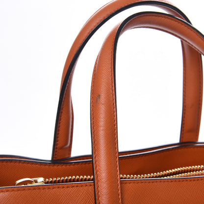 Prada Saffiano Soft Tote Papaya 11 of 19