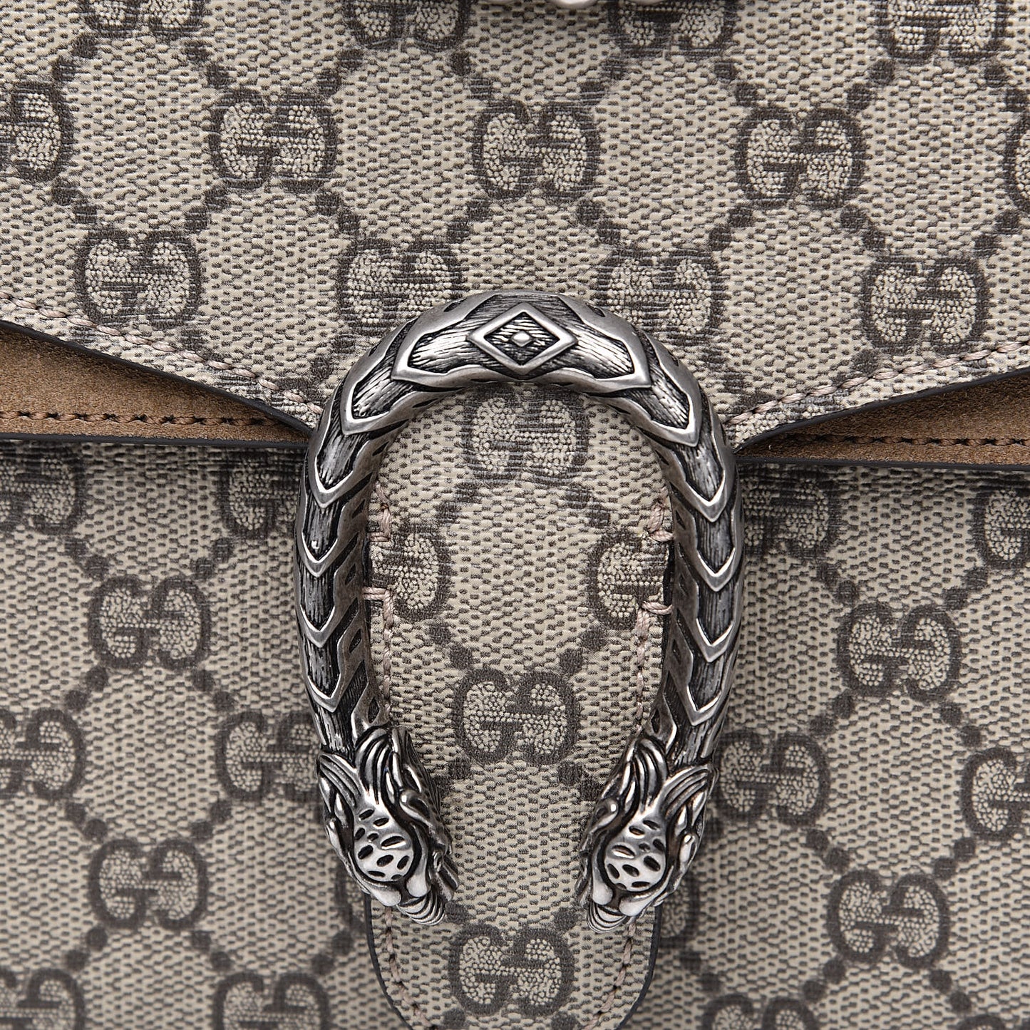GG Supreme Monogram Mini Dionysus Shoulder Bag Taupe