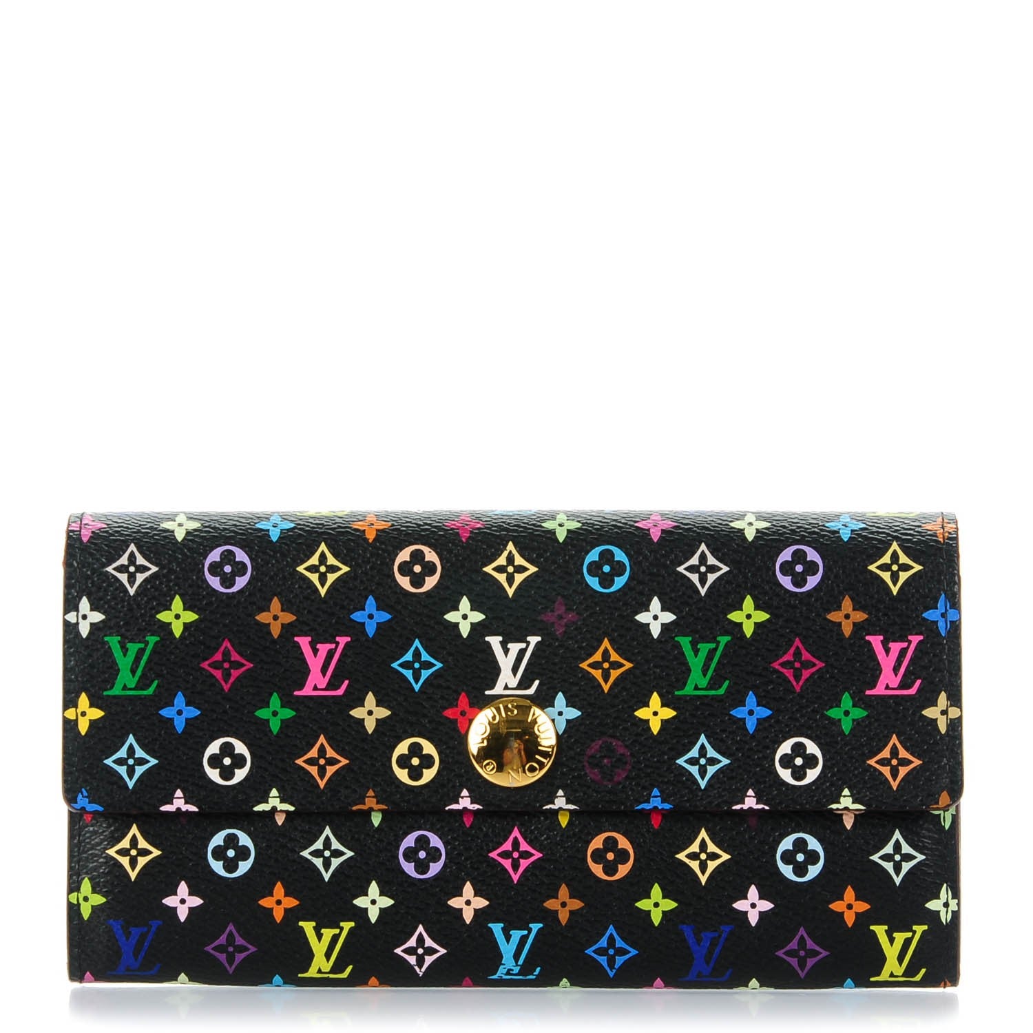 Louis Vuitton Monogram Multicolor Sarah Wallet Black Grenade 1 of 10