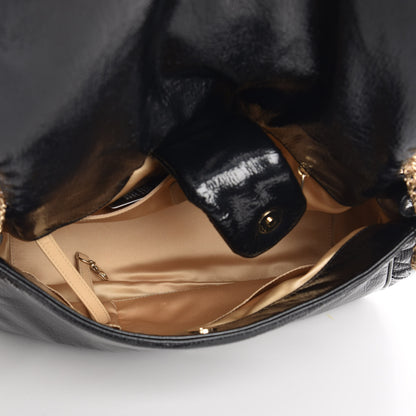 Chanel Vinyl Rodeo Accordion Flap Bag Black 5 of 7