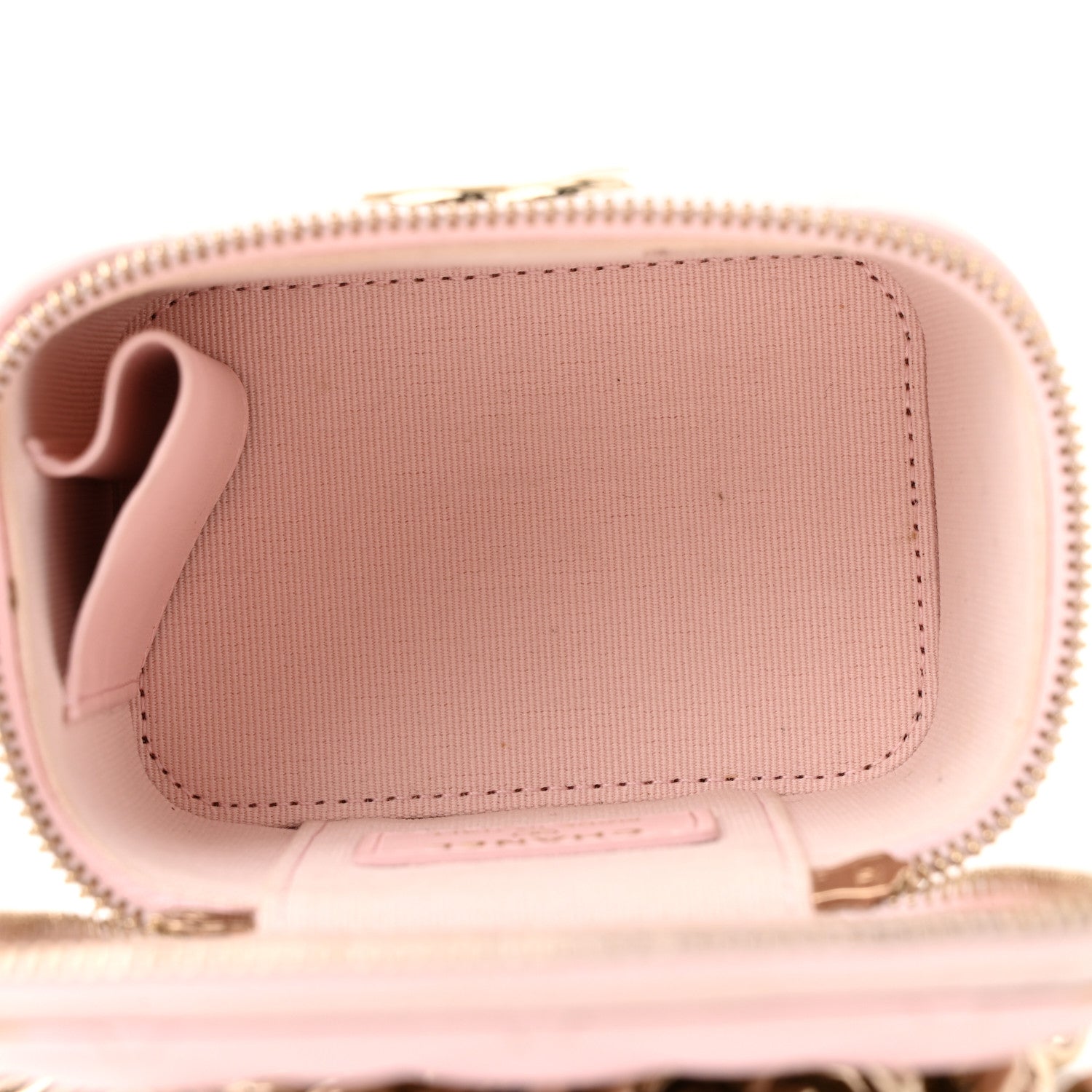 Chanel Lambskin Quilted Enamel Coco Mini Vanity Case With Chain Pink 5 of 12