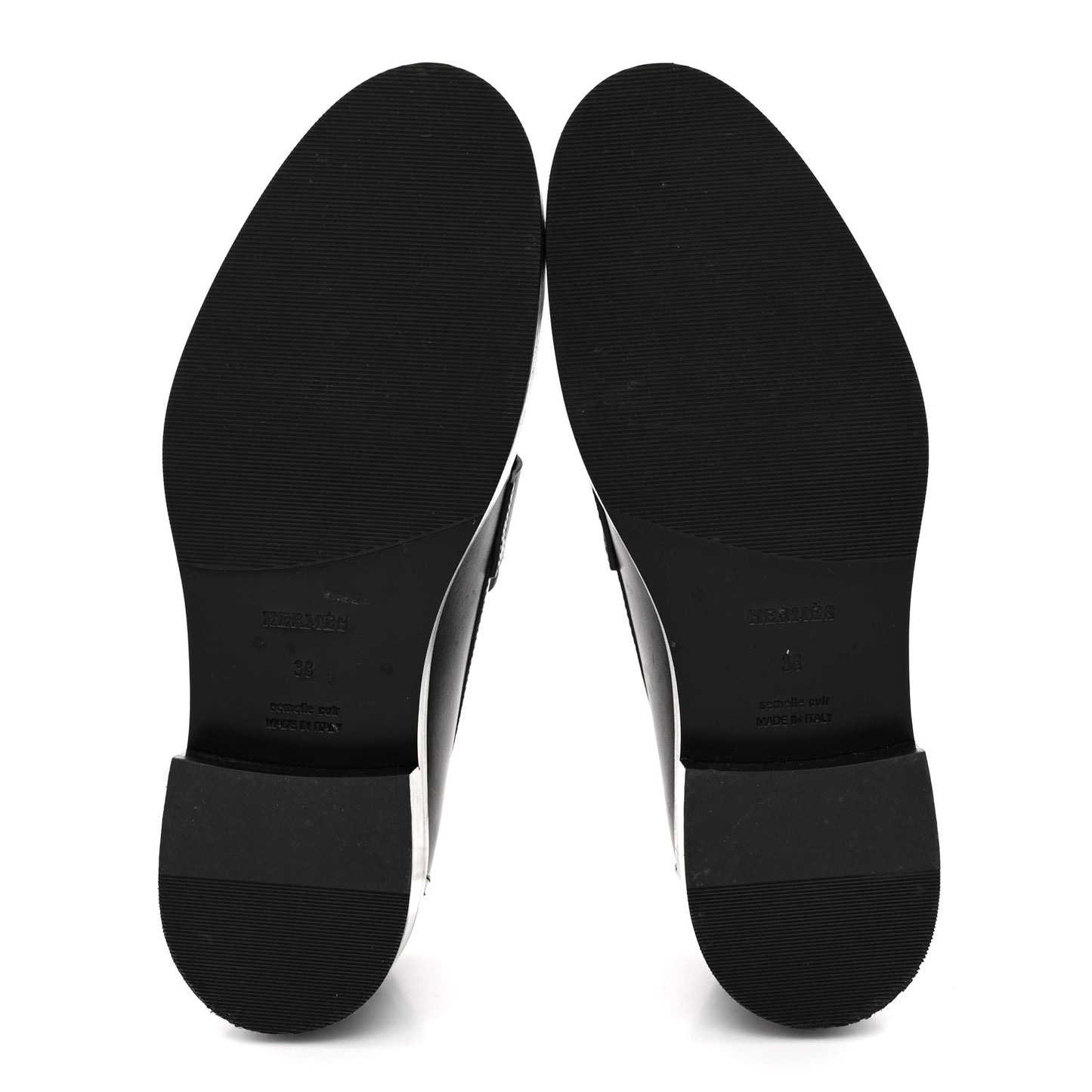 Calfskin Womens Hot Loafer 38 Black
