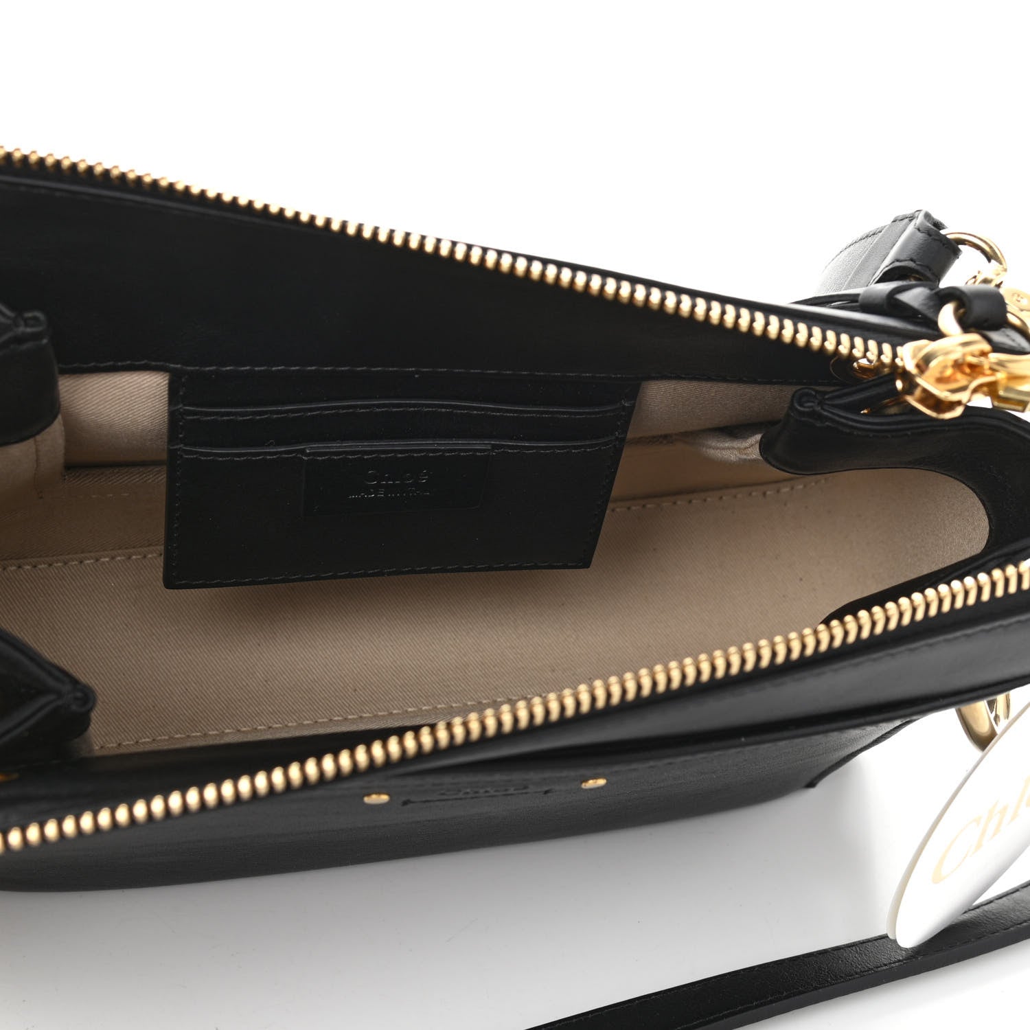 Chloe Calfskin Suede Small Roy Bag Black 5 of 10