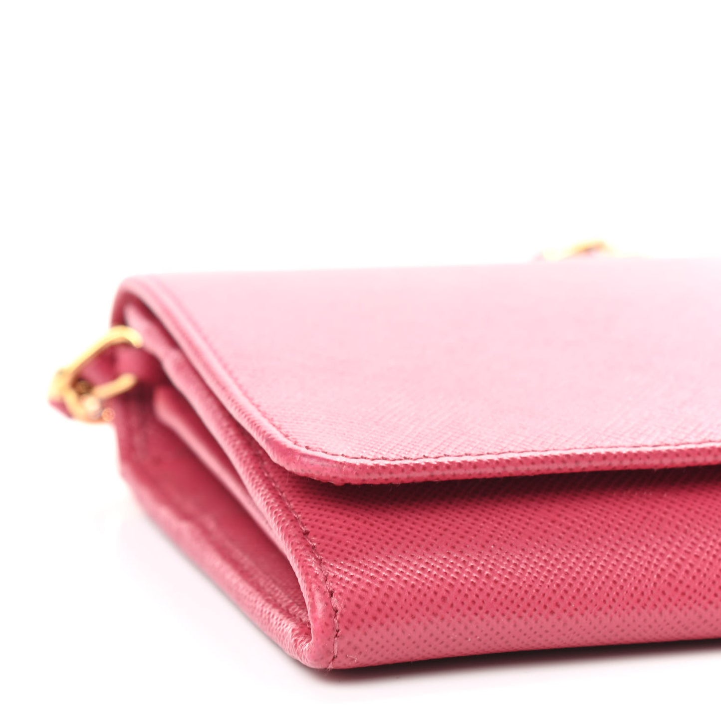 Saffiano Metal Oro Chain Wallet Peonia
