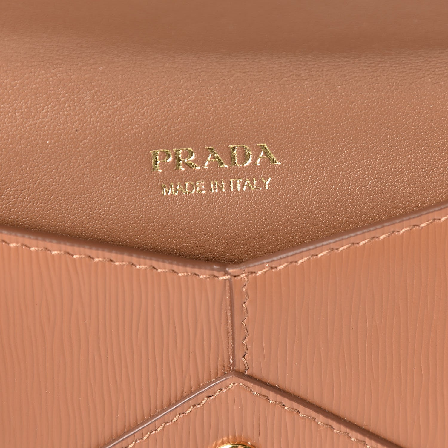 Prada Vitello Move Envelope Wallet Caramel 6 of 8