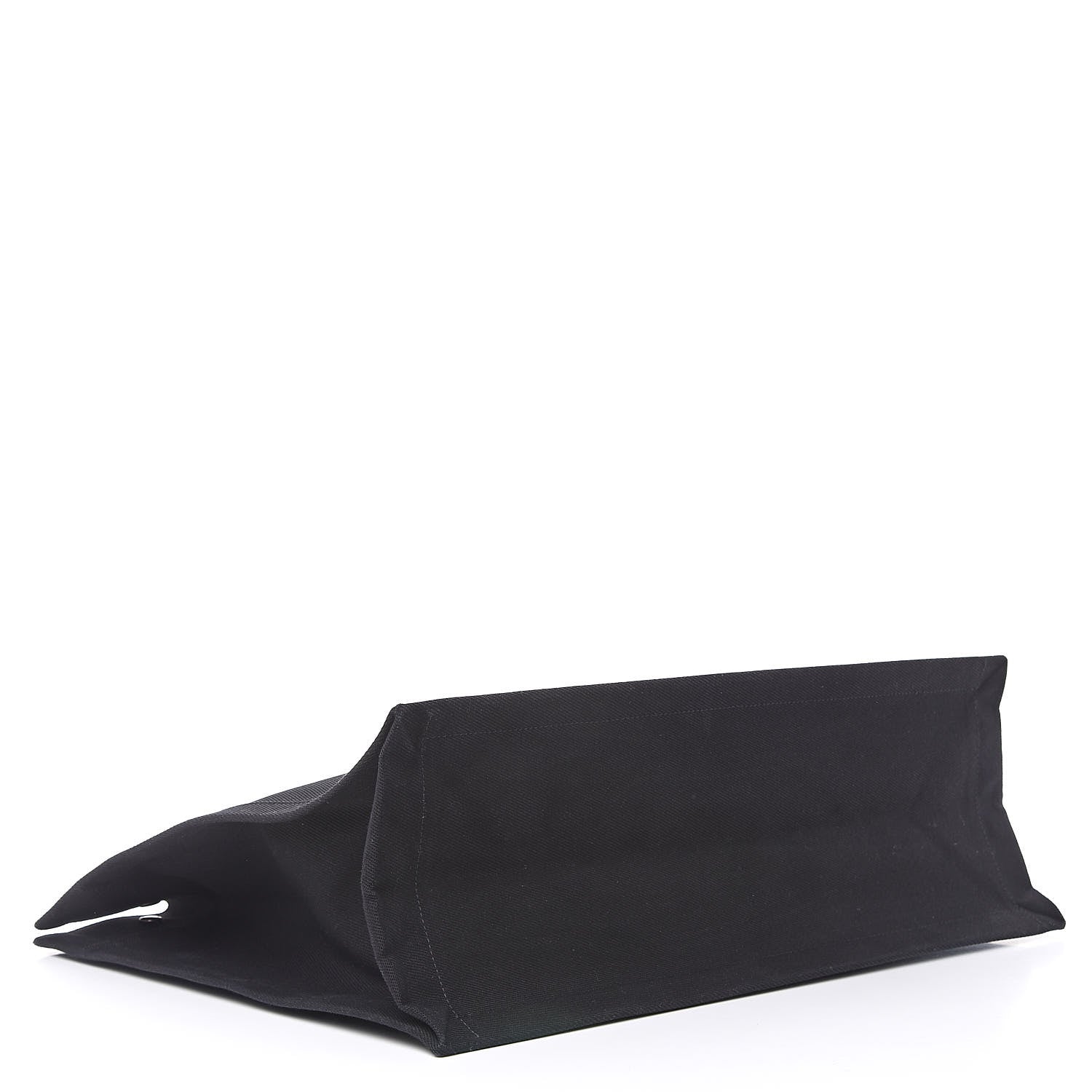 Saint Laurent Linen Calfskin Rive Gauche Tote Black 4 of 16