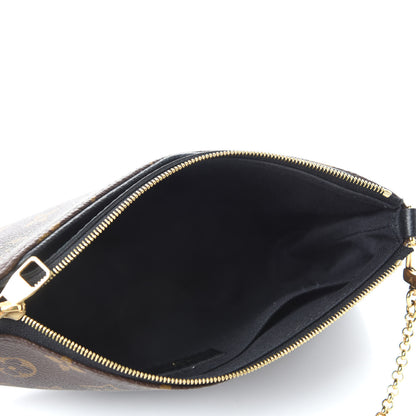 Louis Vuitton Monogram Pallas Clutch Black 5 of 10