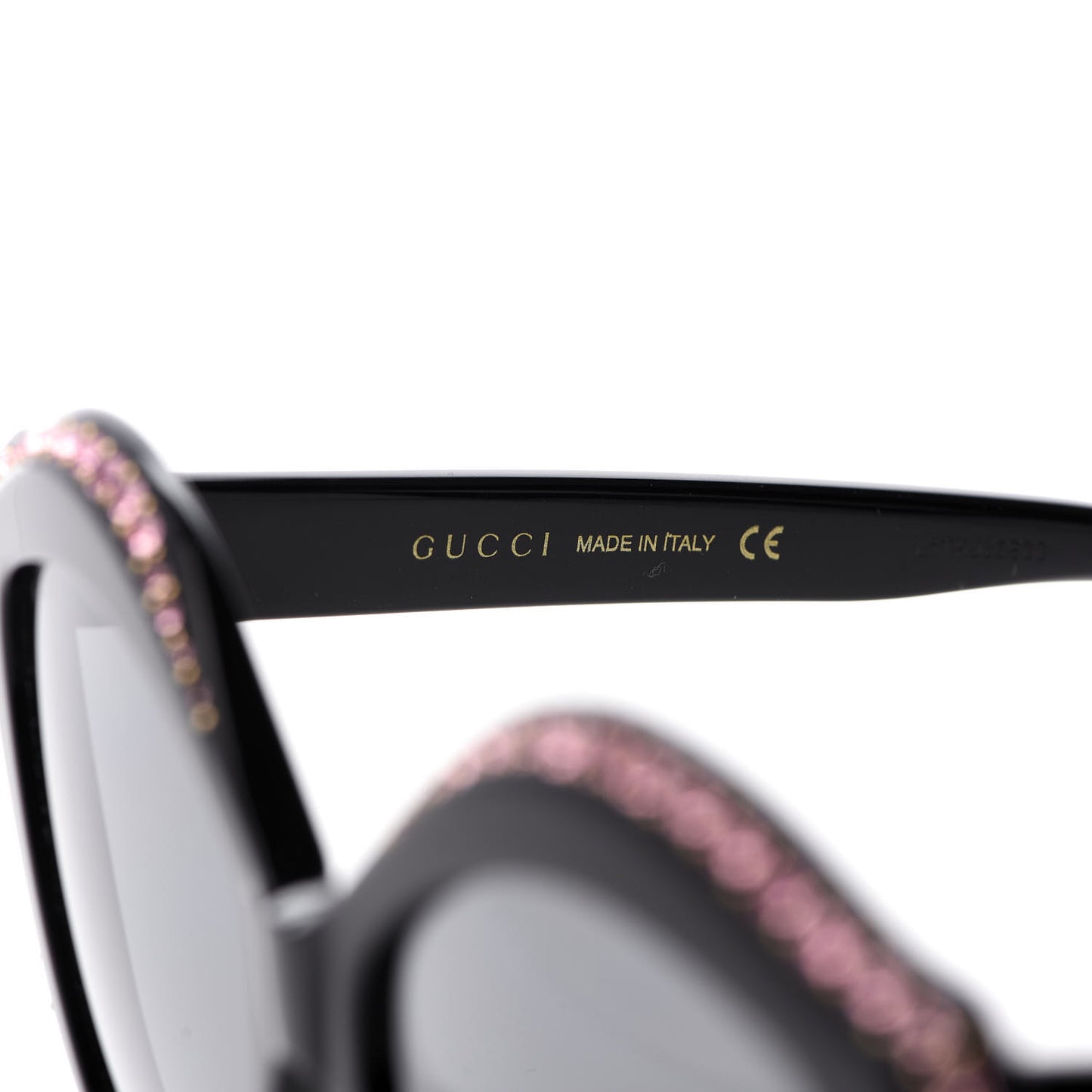 Crystal Cat Eye GG0118S Sunglasses Black