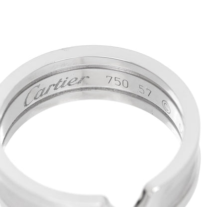 Cartier 18K White Gold 6.5mm C De Cartier Ring 57 8 4 of 5