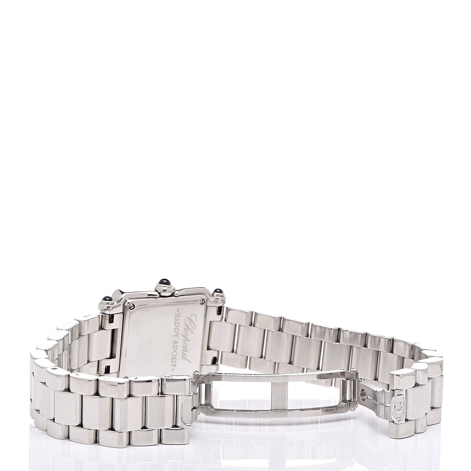 Chopard Stainless Steel 5 Diamond 23mm Happy Sport Quartz Watch Black 6 of 6