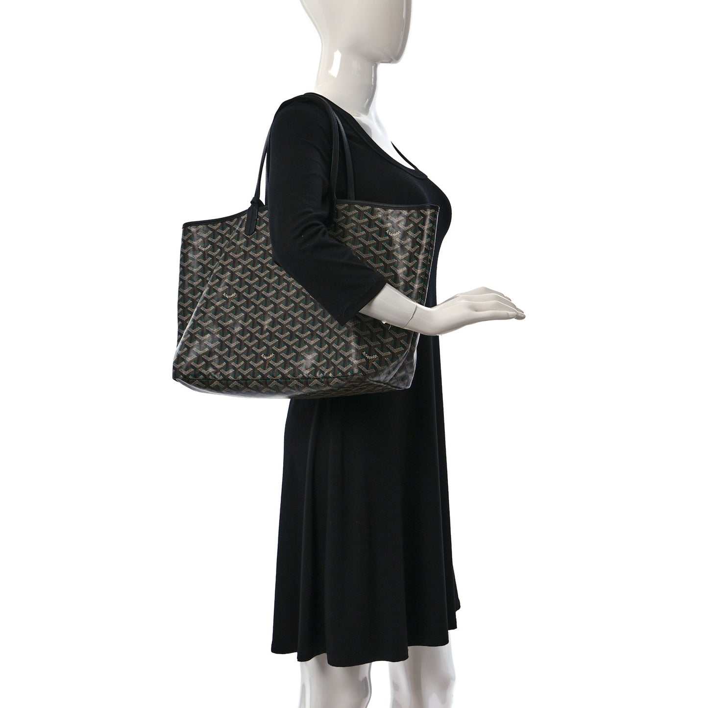 Goyardine Saint Louis Claire Voie PM Black Green