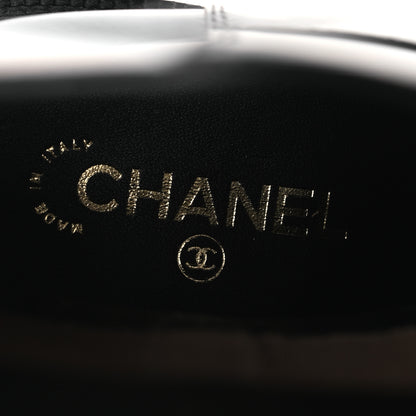 Chanel Calfskin Cap Toe Boots 37 Black 10 of 12
