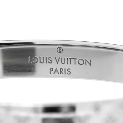 Louis Vuitton Palladium Monogram Nanogram Cuff S Silver 5 of 7