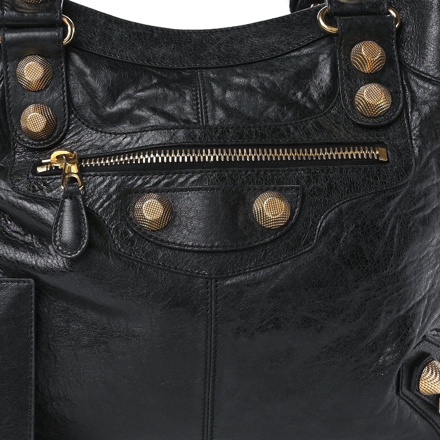 Agneau Giant 21 Gold Hardware Brief Black