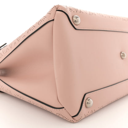 Burberry Calfskin Perforated Medium Banner Tote Pale Fawn Pink 10 of 13