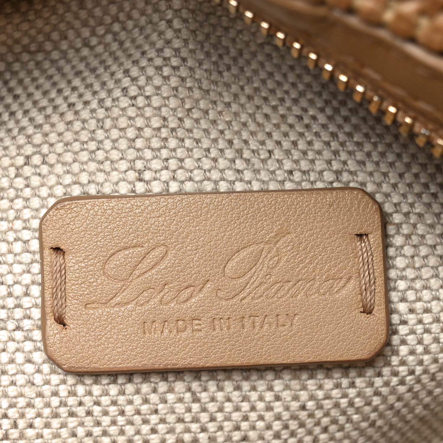 Loro Piana Cotton Raffia Puffy Pouch Clutch Bag 6 of 9