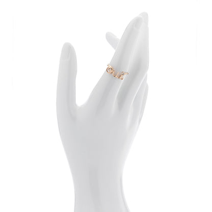 Christian Dior 18K Rose Gold Diamond Oui Ring 54 7 4 of 10