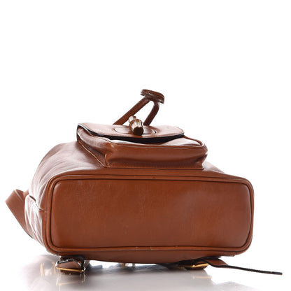 Gucci Calfskin Bamboo Backpack Brown 4 of 8