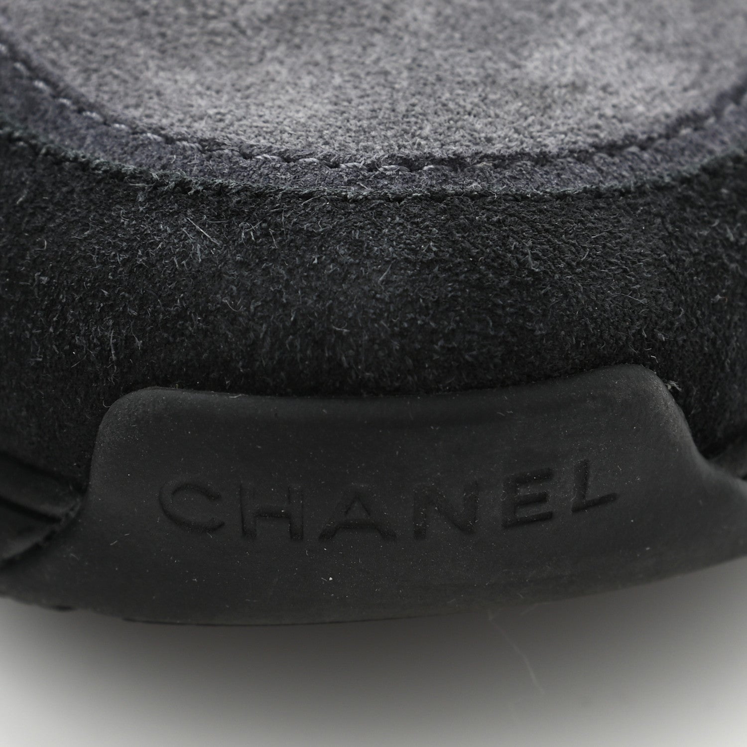 Chanel Suede Calfskin CC Sneakers 37 Black 10 of 13