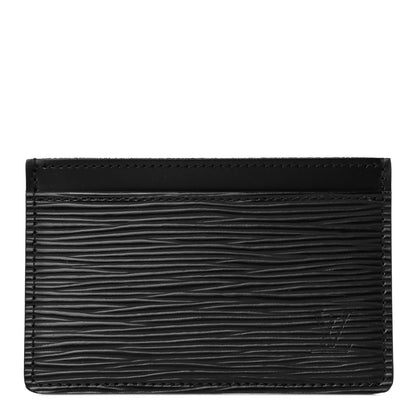 Louis Vuitton Epi Card Holder Black 1 of 4