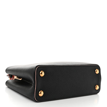 Louis Vuitton Taurillon Capucines BB Black Pink 4 of 9
