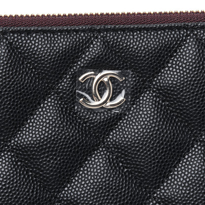 Chanel Caviar Quilted Large Cosmetic Case Black 8 of 9