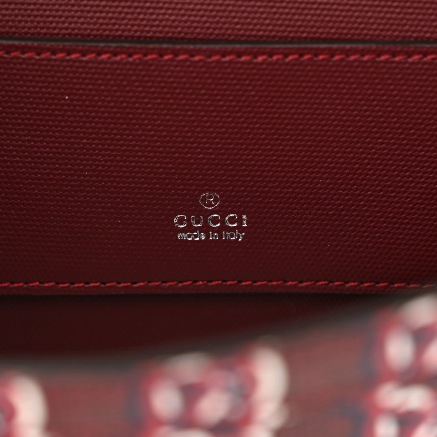 GG Shadow Monogram Super Mini Shoulder Bag Rosso Ancora Red