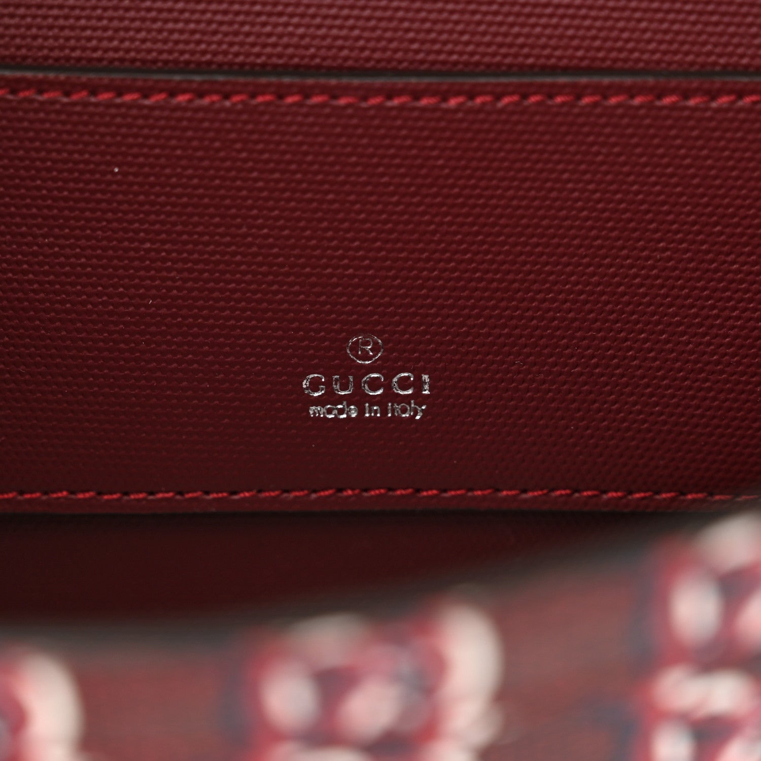 Gucci GG Shadow Monogram Super Mini Shoulder Bag Rosso Ancora Red 6 of 10