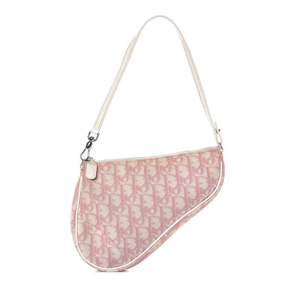 Christian Dior Monogram Mini Saddle Pochette Pink 1 of 14