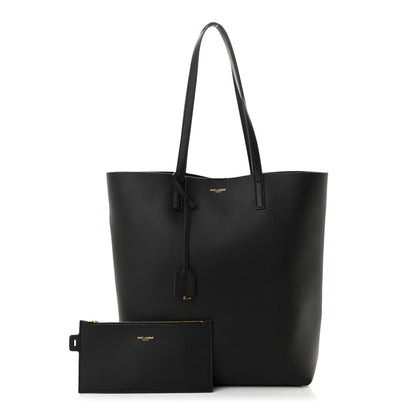 Saint Laurent Calfskin North-South Shopping Tote Black 1 of 14