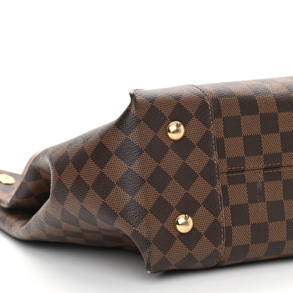 Louis Vuitton Damier Ebene Caissa Hobo Rose Ballerine 9 of 13