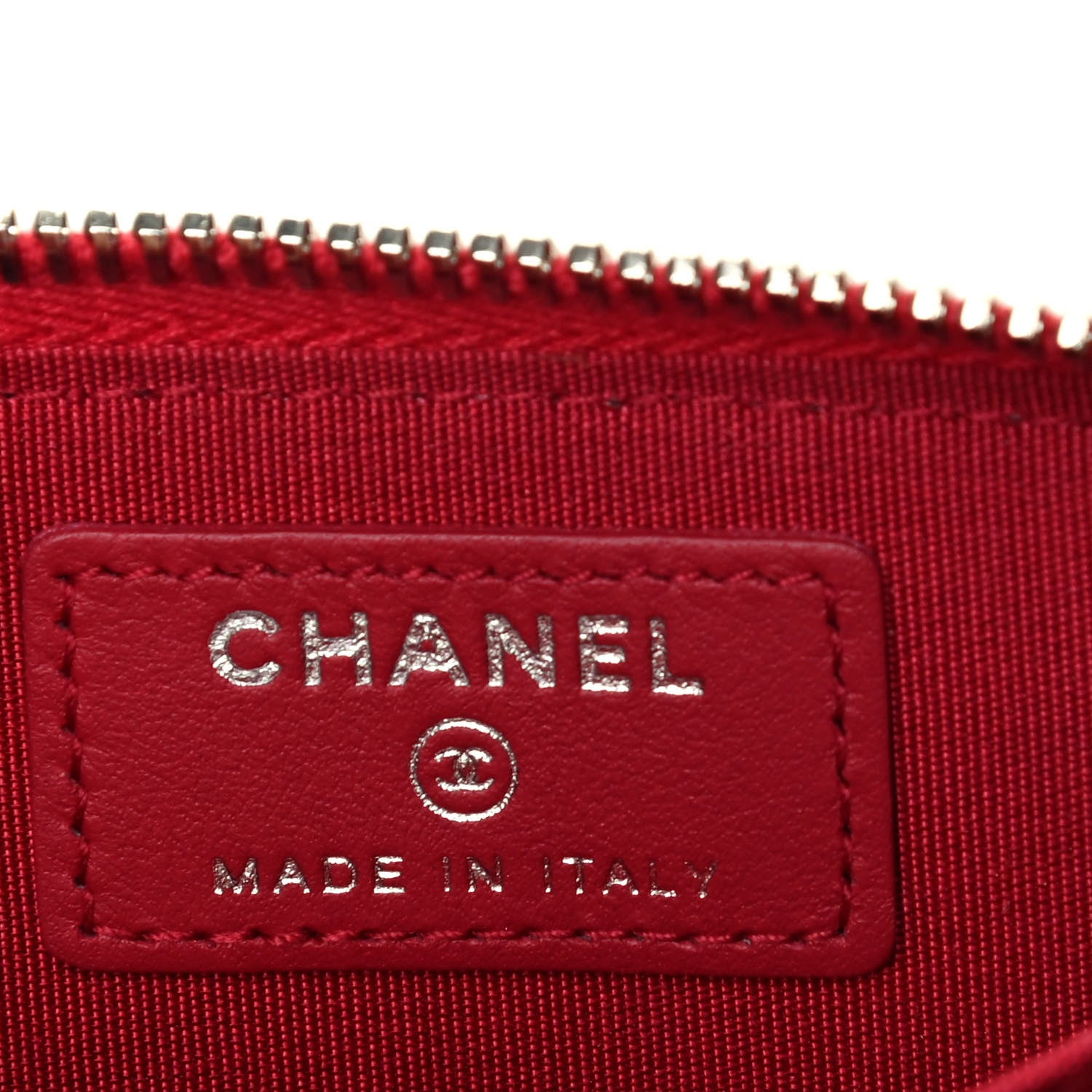 Chanel Caviar Quilted Diamond CC Zip Coin Purse Dark Pink 6 of 8