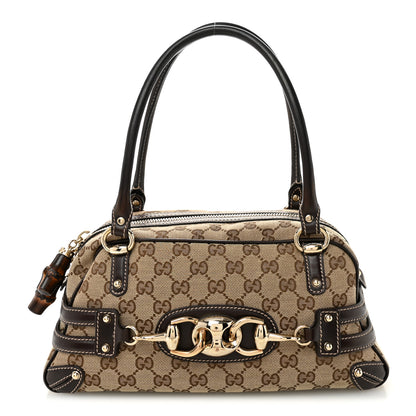 Gucci Monogram Medium Wave Boston Dark Brown 1 of 11