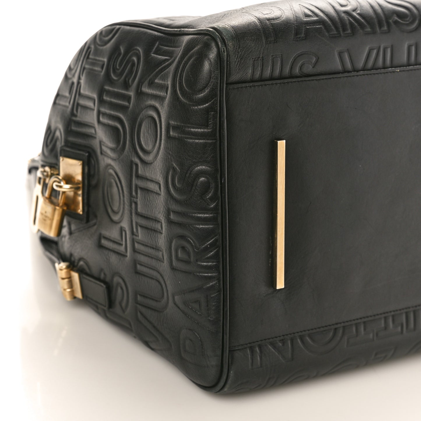 Calfskin Embossed Speedy Cube 30 Black