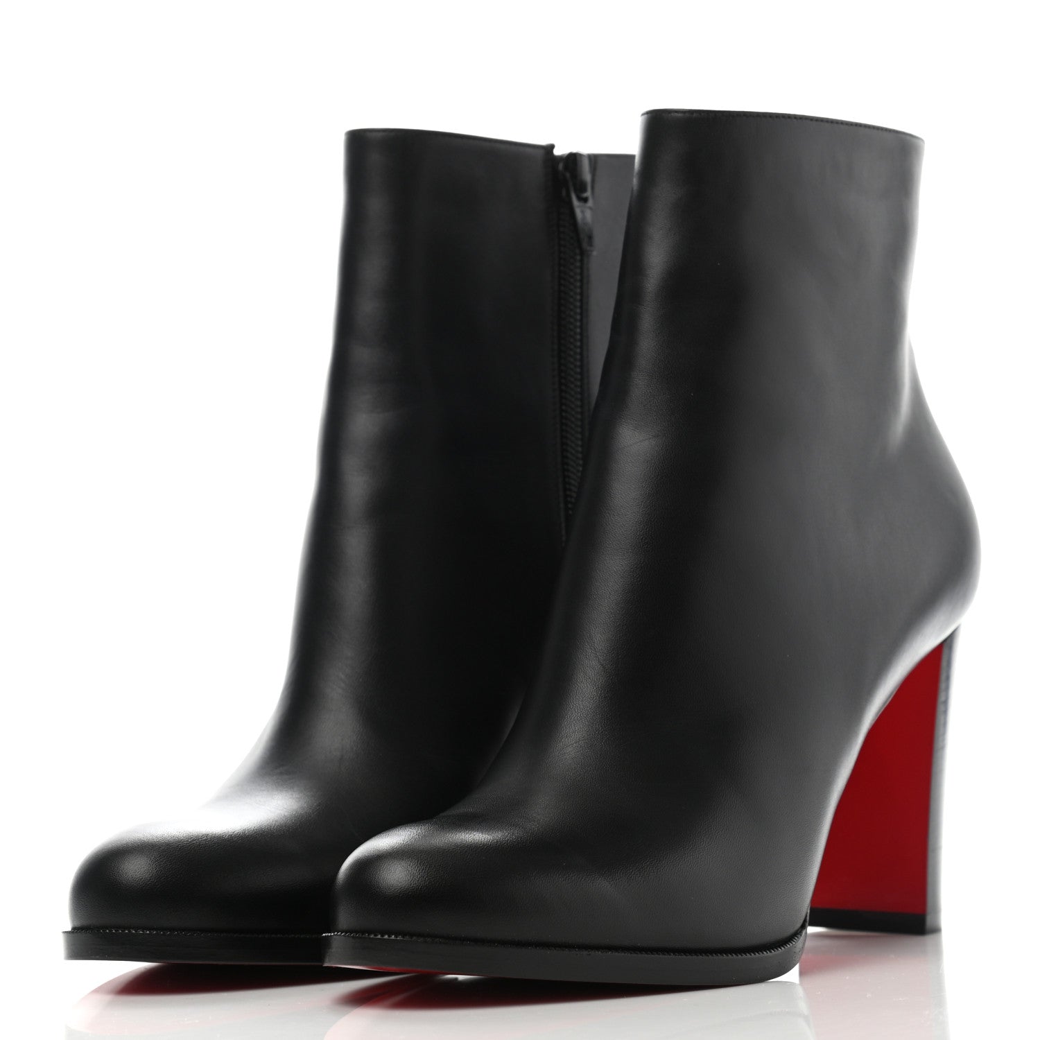 Christian Louboutin Calfskin Adox 85 Ankle Boots 38.5 Black 3 of 9