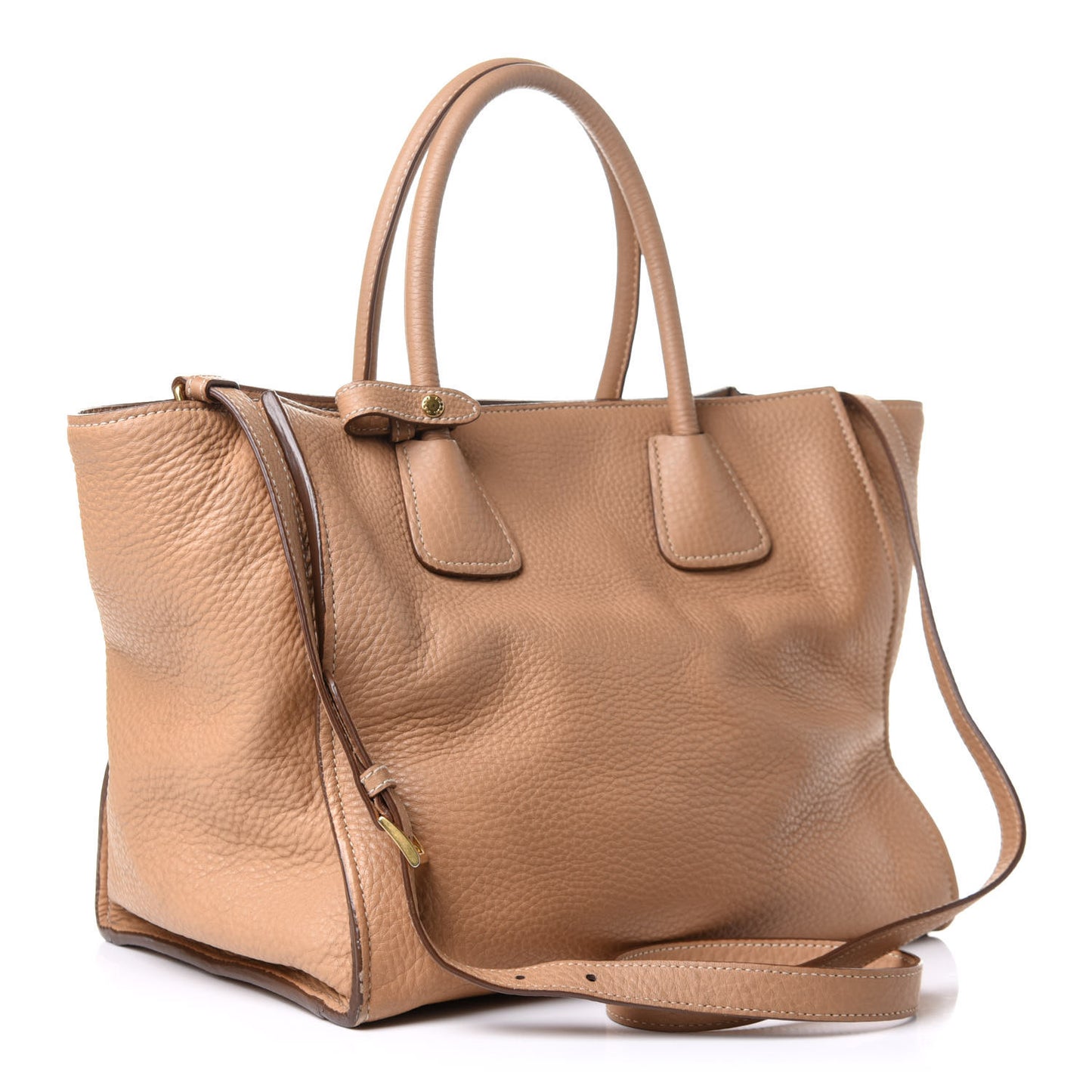 Vitello Phenix Shopping Tote Sabbia